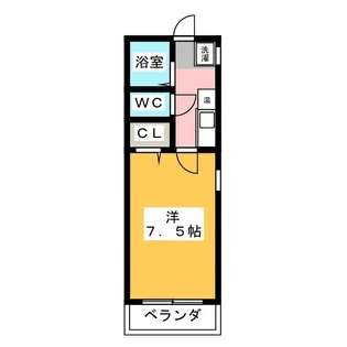 オークヴィラ一番館【1階】の間取り