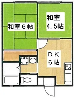 マリンハイツ浜見台【1階】の間取り