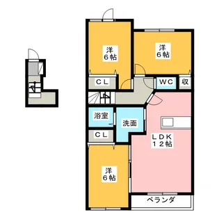 サンライズVII【2階】の間取り