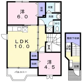 エクセレントメゾンA【2階】の間取り