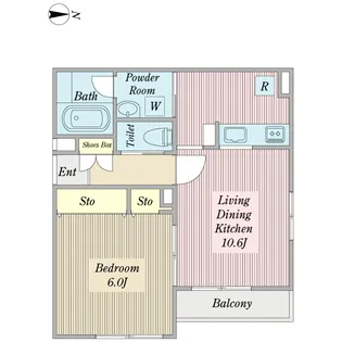 アヴニール【2階】の間取り