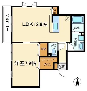 Ark at Ease【3階】の間取り