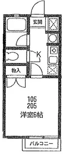 東京都杉並区今川1【アパート】の間取り