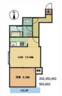 スプレンドール畑江【3階】の間取り