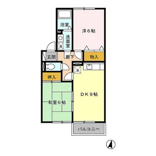 ルミエールシャトー B【2階】の間取り