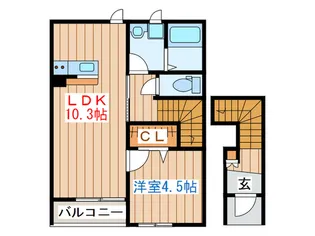 ベルクレスト【2階】の間取り