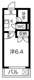 レジデンスカープ甲府【7階】の間取り