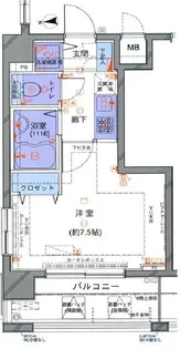 東京都港区芝5【マンション】の間取り