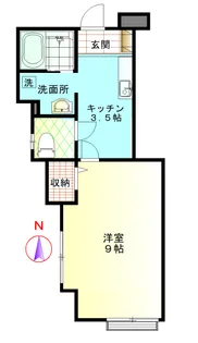 ネージュ大和【1階】の間取り