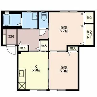 パルティーレ21【1階】の間取り