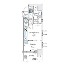 レジディア大手町北【12階】の間取り