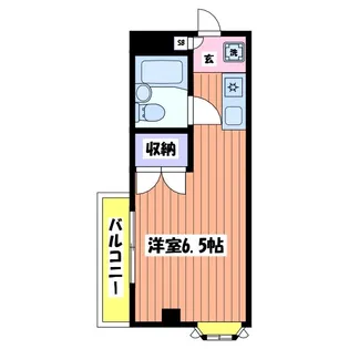 アドバンス国立【2階】の間取り