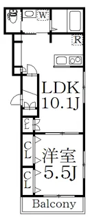 アールス【3階】の間取り