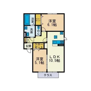 Kronos【1階】の間取り