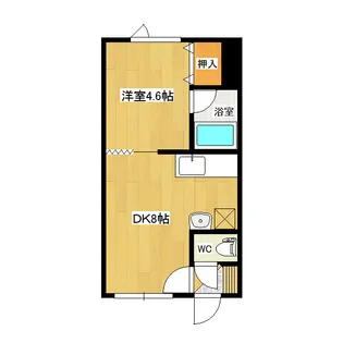 吉野ハイツ5【1階】の間取り