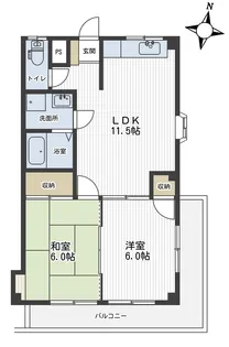ベルラポール【2階】の間取り