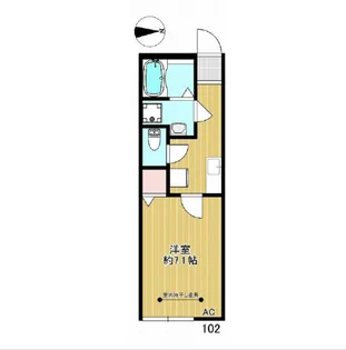 ソラヴィーダ 102【1階】の間取り
