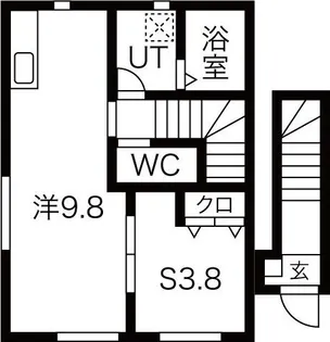 ル・メイユール尼沼B棟【2階】の間取り