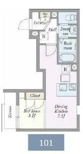 RIS壱番館【1階】の間取り