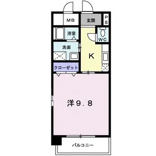 ラフィーネ不動今井【2階】の間取り