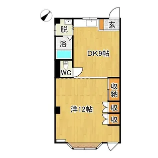 ロイヤルコーポイースト・大竹駅前ビル【3階】の間取り