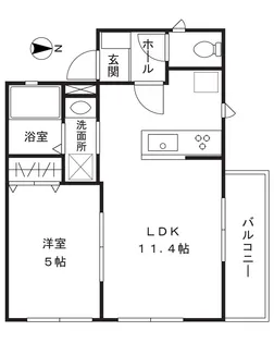 ばんほふ高津【1階】の間取り