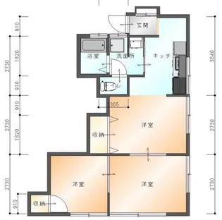 コーポパーミル【2階】の間取り