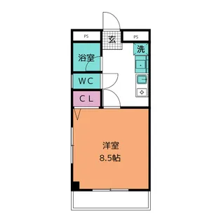 ヴィラ・ミッドランド【1階】の間取り