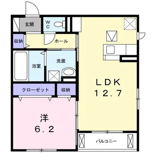 クレール・ヴィラ近松公園【1階】の間取り