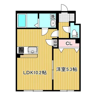 ブライズシーズン川上【1階】の間取り