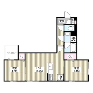Sanmarino.D.casa【2階】の間取り