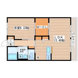 RICH HOUSE B【3階】の間取り