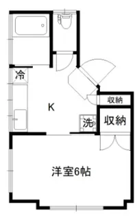 シティフラット池袋本町【1階】の間取り