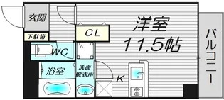 ルフレ堺【7階】の間取り