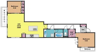 ASK中目黒【2階】の間取り