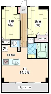 フェンテ ヴァレー【5階】の間取り