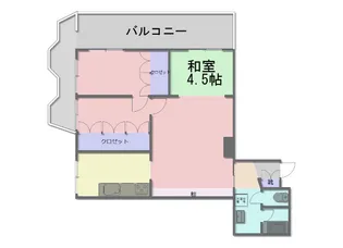 リブグリーンロード【6階】の間取り