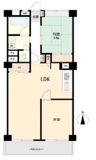 東海浦和マンション【2階】の間取り