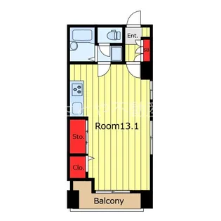カテリーナ新宿蔵王【6階】の間取り