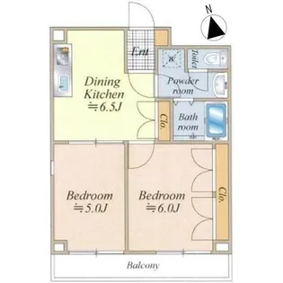 コアロード板橋【4階】の間取り
