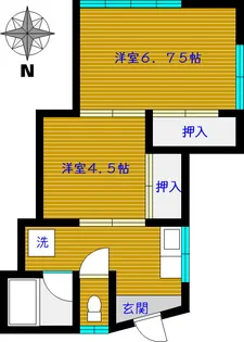 コーポラス野原【2階】の間取り
