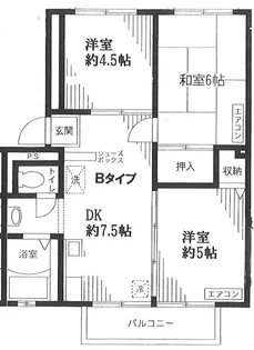 エスペラント烏山III【1階】の間取り