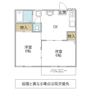 足崎ハウス【2階】の間取り