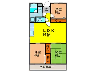 エスペーロ花屋敷【1階】の間取り