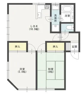 本幸弐番館【2階】の間取り