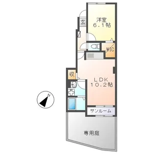 シルク グレイス II【1階】の間取り