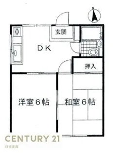 コーポスターヒルズ【2階】の間取り