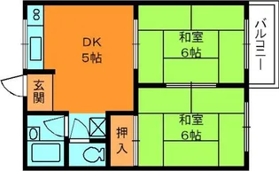 稲葉ハイツB【1階】の間取り