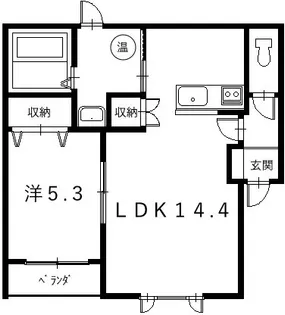 Berg・H&R(ベルク・エイチアンドアール)【2階】の間取り