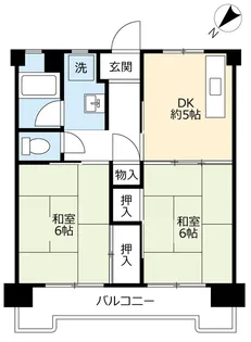 UR日の里一丁目【9階】の間取り